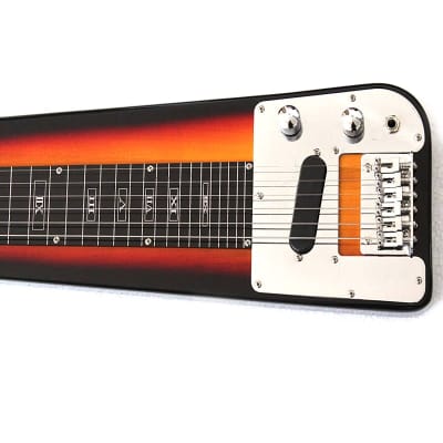 Lap Steel Electric Guitar Sunburst Lap Guitar style with Gig Bag & Slide Bar image 5