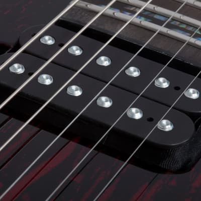 Schecter C-1 Silver Mountain Blood Moon #1475 image 9