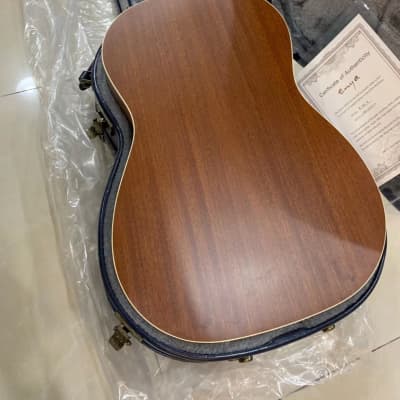Enya T05J acoustic electric guitar Vintage Sunburst with dual mode pickup and deluxe hardcase image 13