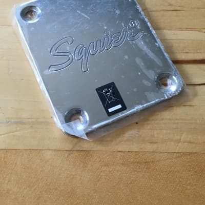 Vintage Fender Squier Neck Plate Chrome Plating Original Natural Light Relic NOS image 9