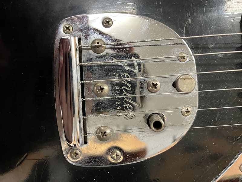 Vintage 1966 Fender Jaguar in Black original finish, listing