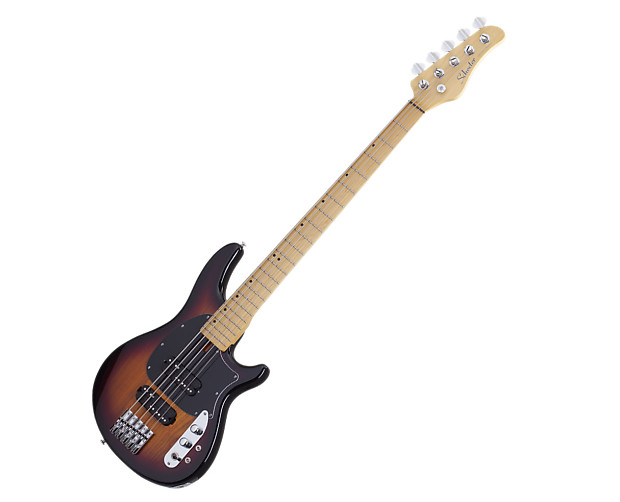 Schecter 2494 CV-5 5-String Bass w/ Maple Fretboard Sunburst image 1