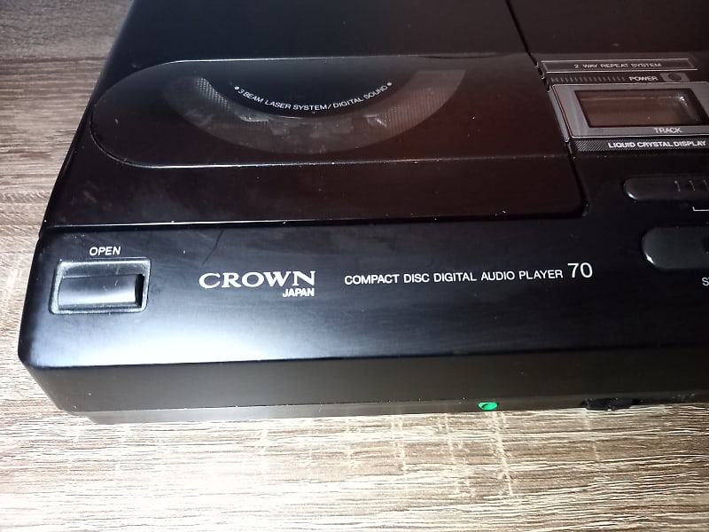 Vintage 1988 Crown Japan Compact Disc Player CD-70 CD Player