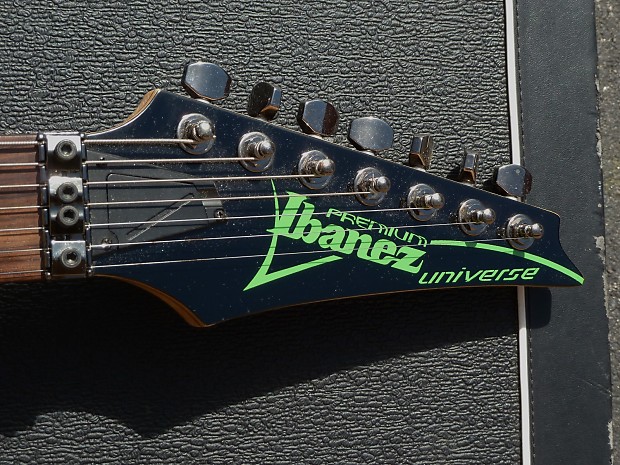 大流行中！ 7 Ibanez String Reverb | UV777 Green Black/ Premium RG Universe ギター