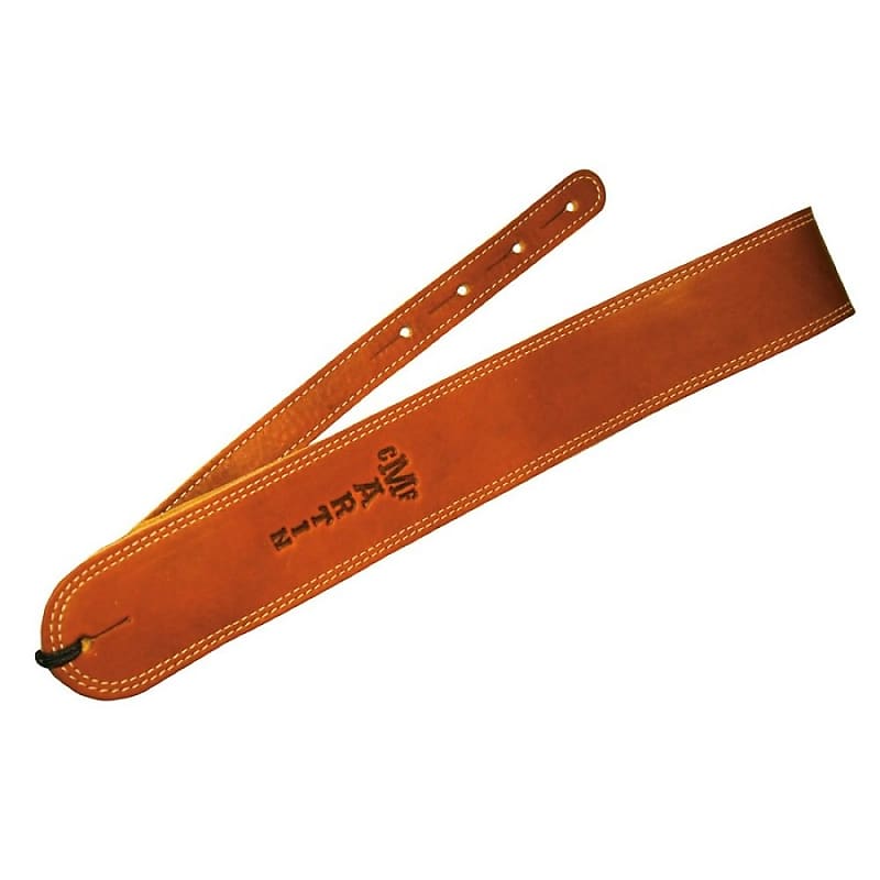 Martin Ball Glove Leather Guitar Strap, Brown image 1