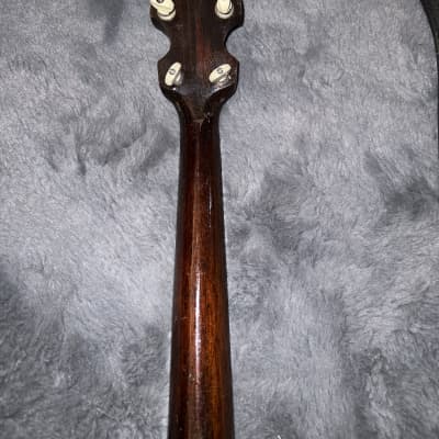 Langstyle Banjo uke :travel tenor banjo 1920’s - Walnut Laquer Nickel Parts image 11
