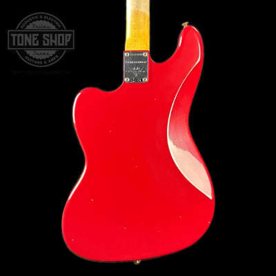 Mint Fender Custom Shop Limited Edition Bass VI Journeyman Relic Aged Dakota Red w/case image 7