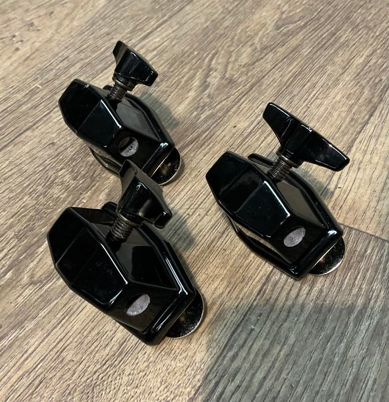 Pearl Black Export Floor Tom Drum Leg Holders Hardware Mounts Reverb