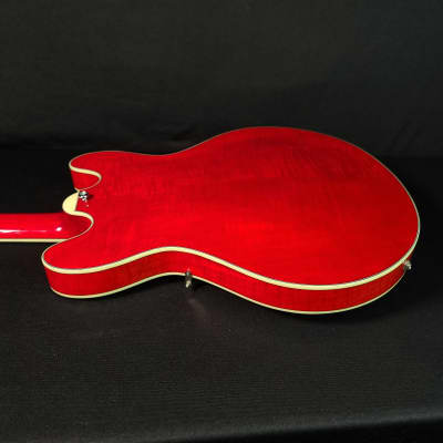 Eastman T486-RD #2566 Red Finish Semi Hollow Electric Guitar, Hard Case image 18