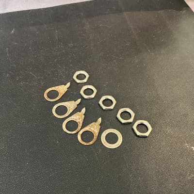 Gibson Vintage 1960’s Volume Tone Jack Pointers Washer Nuts Les Paul ES SG 1966 1967 1968 1969 1960’s image 1