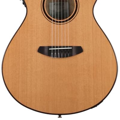 Breedlove ECO Pursuit Exotic S Concert CE Nylon String Acoustic-Electric Guitar - Red Cedar-Myrtlewood image 2