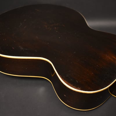 c. 1935 Cromwell By Gibson G-4 Archtop Acoustic Sunburst image 13