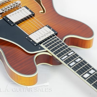 Eastman T486-GB Goldburst Deluxe 16" Thinline Hollowbody With Hard Case #02547 @ LA Guitar Sales. image 5