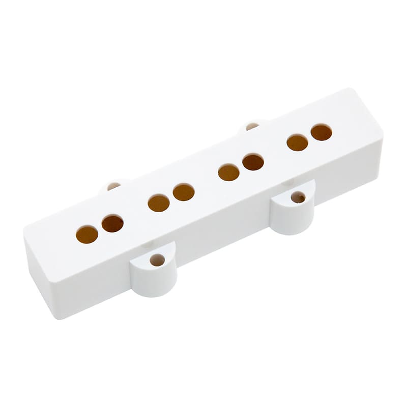 Hosco Jazz Bass Pickup Covers Fender Style (Bridge, White) Reverb