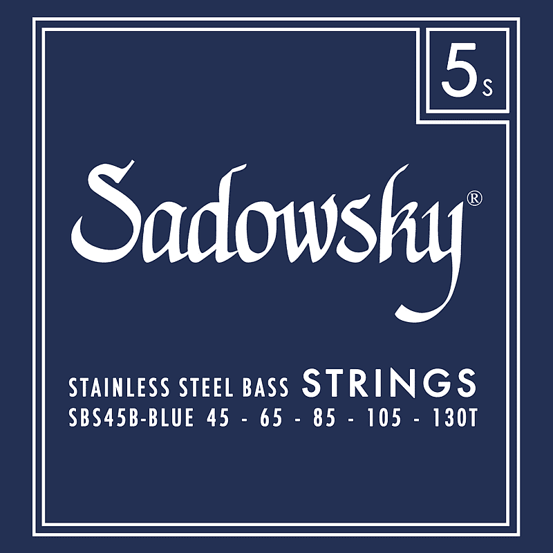 Sadowsky Blue Label Bass String Set Stainless Steel Reverb