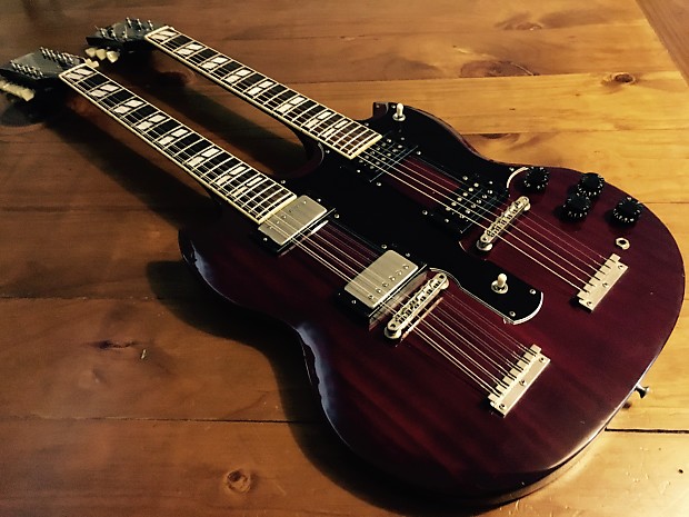 Burny Fernandes Japanese RSG-140 Jimmy Page Double Neck SG