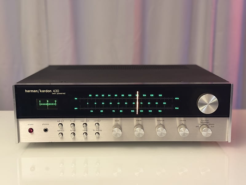 Vintage Harman Kardon 430 Twin Powered Receiver - Serviced + Cleaned + LED  			