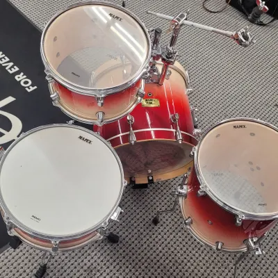 Mapex Pro M Series 4 Pc Shell Pack With Extras 2000s Red Fade image 4