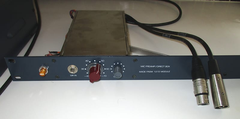 BAE (Brent Averill) 1272 Microphone Preamp/DI Rack Mount, Based on Neve 1272