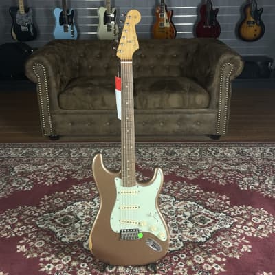 Fender Vintera Road Worn '60s Stratocaster Firemist Gold + NEW + 3,516 kg image 2