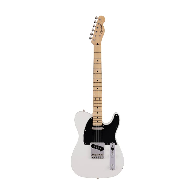 Fender Japan Junior Collection Telecaster Electric Guitar, Maple FB, Arctic  White