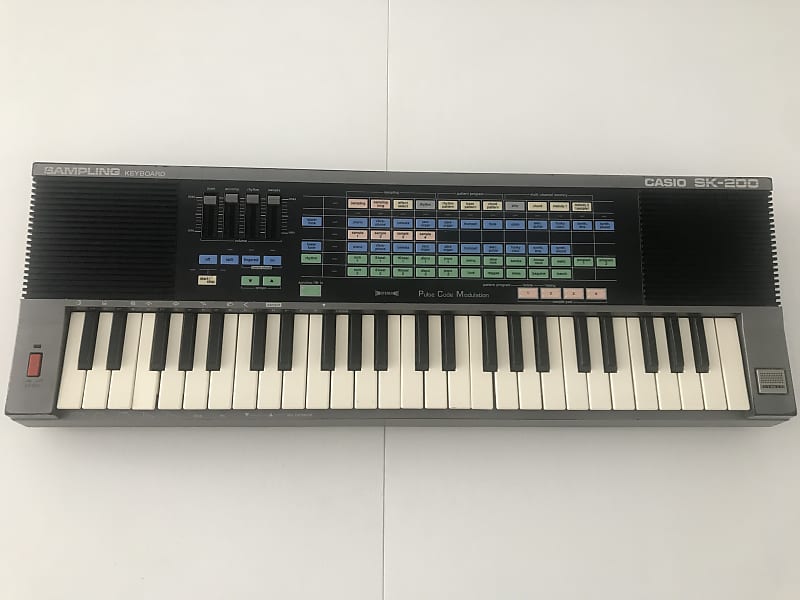 Casio SK 200 Sampling Synthesizer 1980s Black Grey