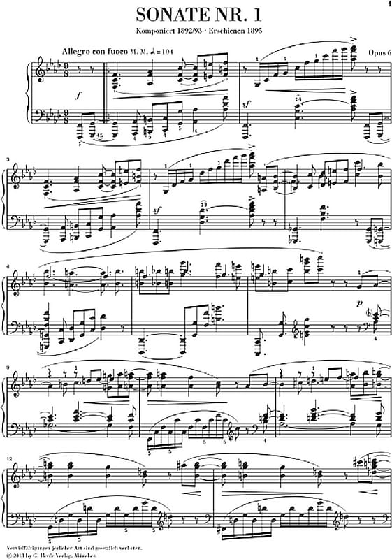 送料無料 通販 激安 Op. minor, F in 1 No. Sonata Piano 6 Reverb | その他