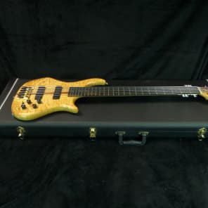 Pedulla Thunderbass ET 5-String Bass Guitar Red Maple Quilt image 4
