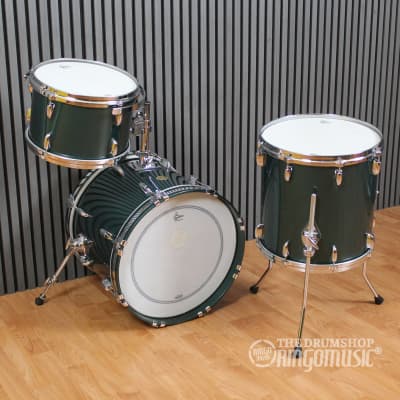 Gretsch Usa Custom Cadillac Green Gloss 18" - 12" - 14" 3pcs image 7