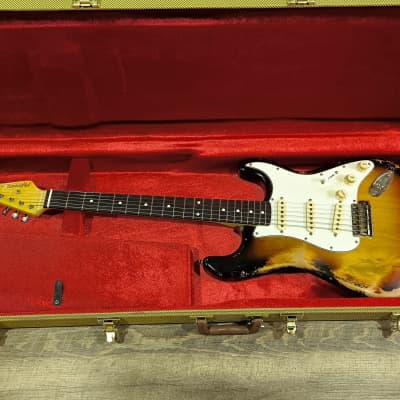 MyDream Stratocaster Custom Built - Heavy Relic Sunburst SRV image 5