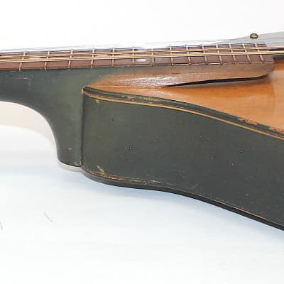Vintage Strad-O-Lin Style A Mandolin • Dark Green Lacquer • Player image 8