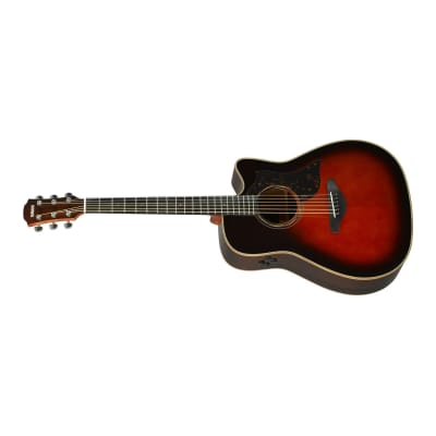 Yamaha A3R TBS Folk Cutaway Acoustic Electic Guitar - Rosewood - Tobacco Brown Sunburst image 2
