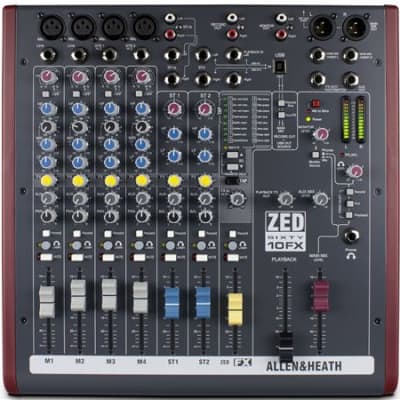 Allen And Heath ZED60-10FX Compact 10 Channel Mixer With Effects image 2
