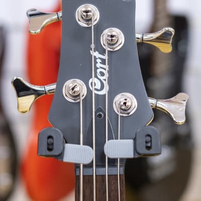 Cort Action Junior Short Scale Bass Guitar (Open Pore Walnut) image 6