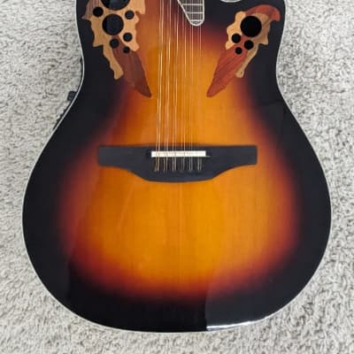 Ovation Pro Elite Balladeer 12-String Guitar 2758AX-NEB New England Burst for sale