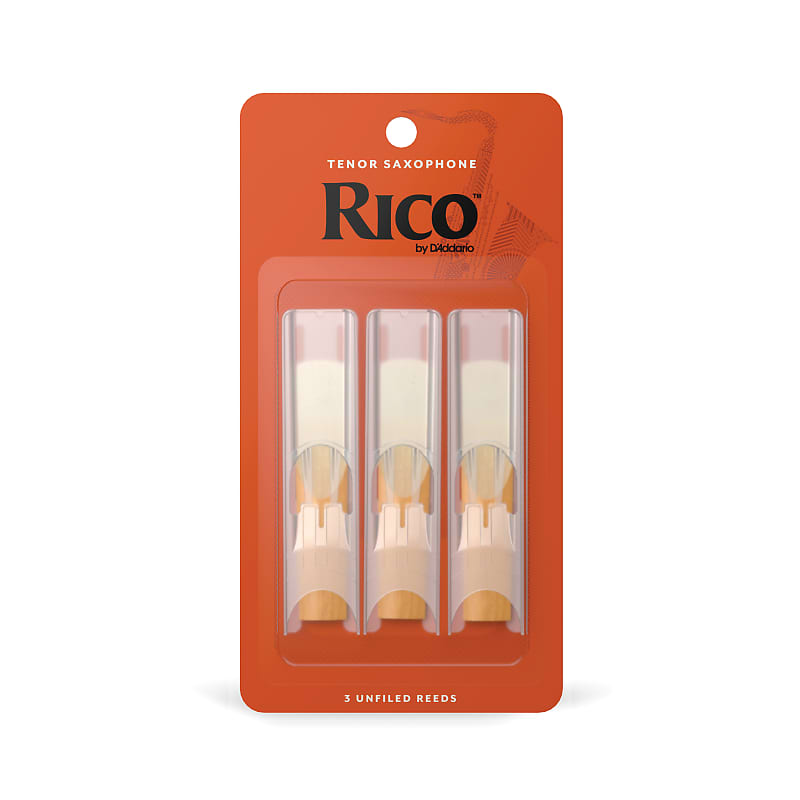 3 Pack Rico Tenor Saxophone Reeds # 3.5 Strength 3 1/2 RKA0335 image 1