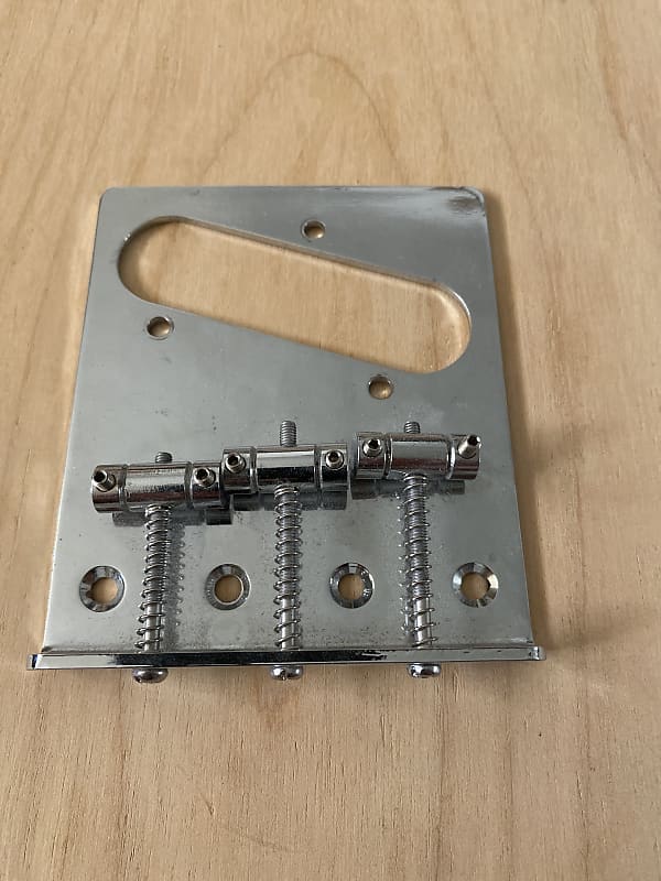 Aftermarket Telecaster top loader bridge Chrome Reverb