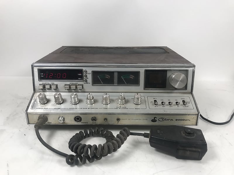 Vintage Cobra 2000 GTL 40 Channel AM/SSB CB Radio Reverb