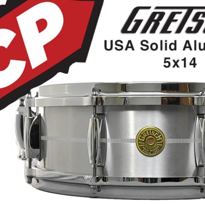 Gretsch USA Solid Aluminum Snare Drum 14x5 image 2