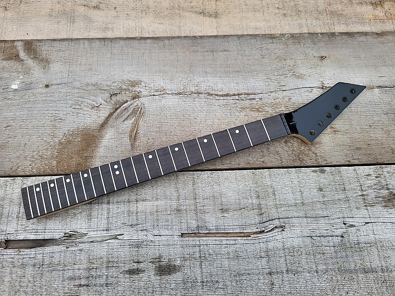 Reverse Headstock 22 Fret Shred Guitar Neck Replacement 25.5 | Reverb