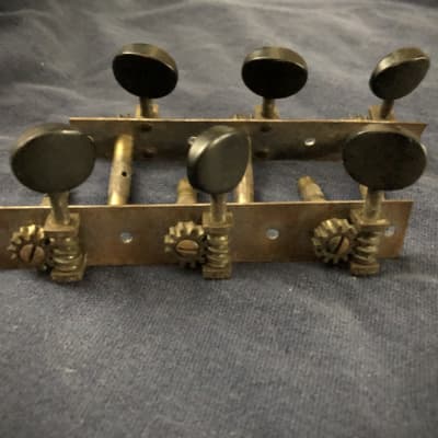 NOS Waverly Offset Gold Plated Banjo Tuning Pegs with Ivoroid Buttons