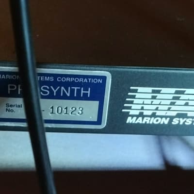 Marion Systems PROSYNTH (collector’s signed unit) 1994 image 8