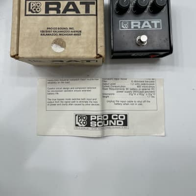 Pro Co RAT1 87年製 WOODCUTTER ProCo Turbo Rat 1989 *Woodcutter* | Reverb