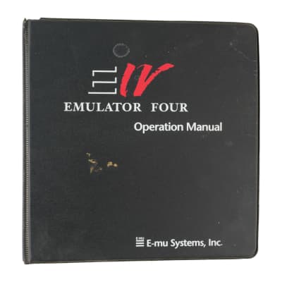 E-mu Emulator IV Operation Manual [USED]