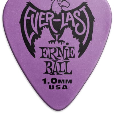ERNIE BALL 9193 Everlast Pick Pack 1,00mm Plektren, violett (12Stück) image 3