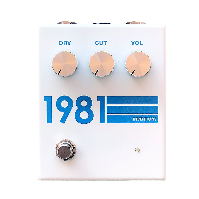 1981 Inventions DRV Flat White / Blue | Reverb Norway