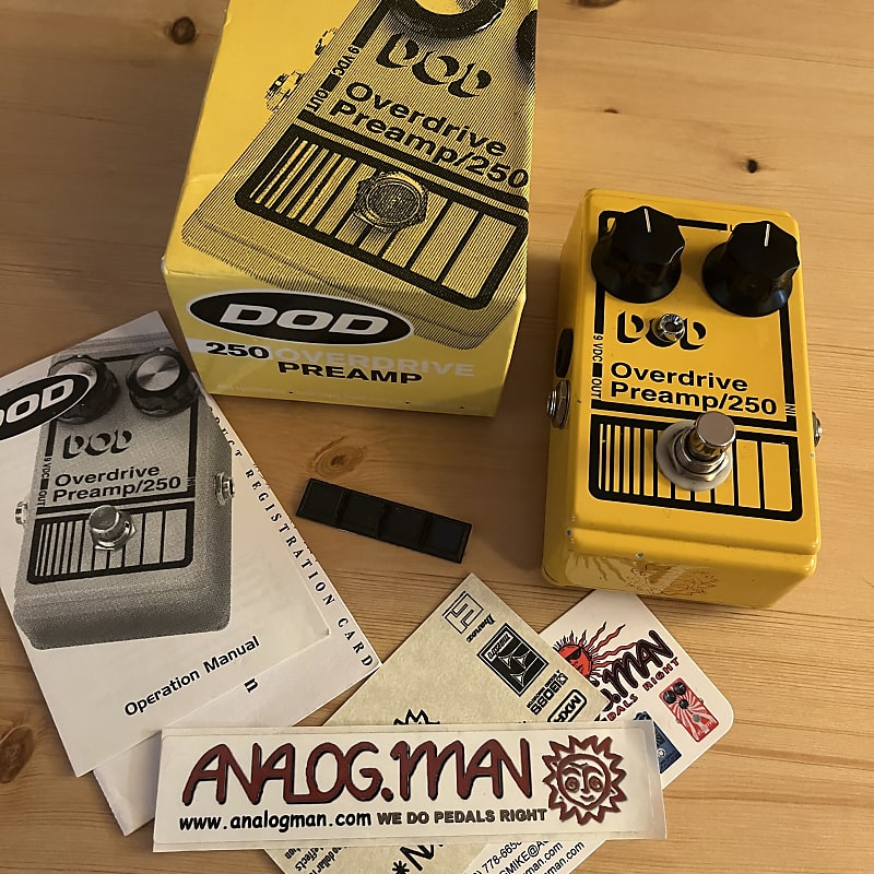Analogman Modded Vintage 1990s DOD Overdrive Preamp 250 | Reverb