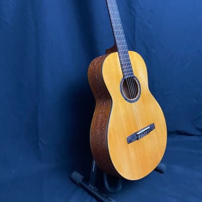 Blueberry Custom Classical Guitar with Tiki Carvings image 13