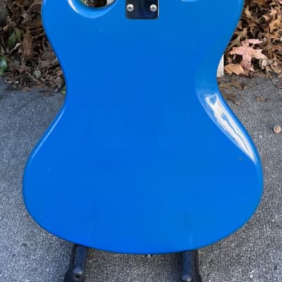 Vintage 1960s Kingston Kawai Teisco Swinga Style~S1T Hound Dog Offset Dbl Cutaway Guitar Ocean Blue All Original! ** SEE VIDEO** image 16