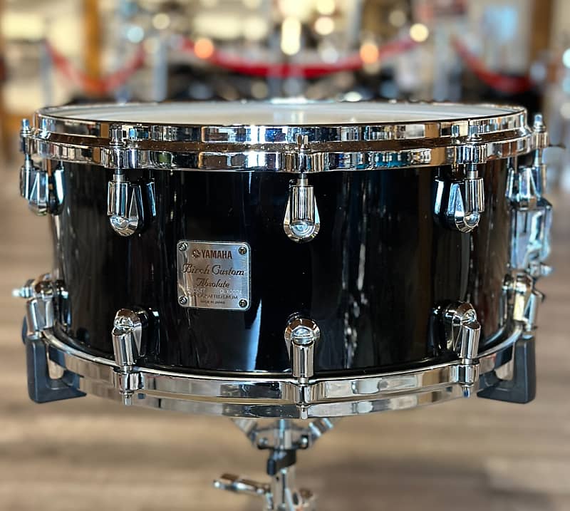 Used Yamaha Birch Custom Absolute Nouveau Snare Drum 14x7 Piano